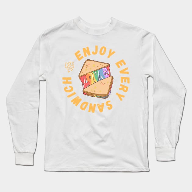 Enjoy Every Sandwich Long Sleeve T-Shirt by nathalieaynie